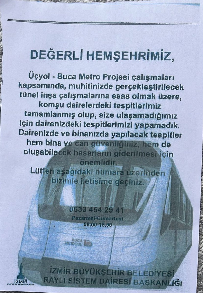 mertkanbir's tweet photo. İzmir büyükşehir belediyesi olarak böyle bir hizmetiniz var mı? Apartmanlarda dolaşıyorlarmış bilgi verir misiniz? @izmirhim https://t.co/NHRGbIA8oE