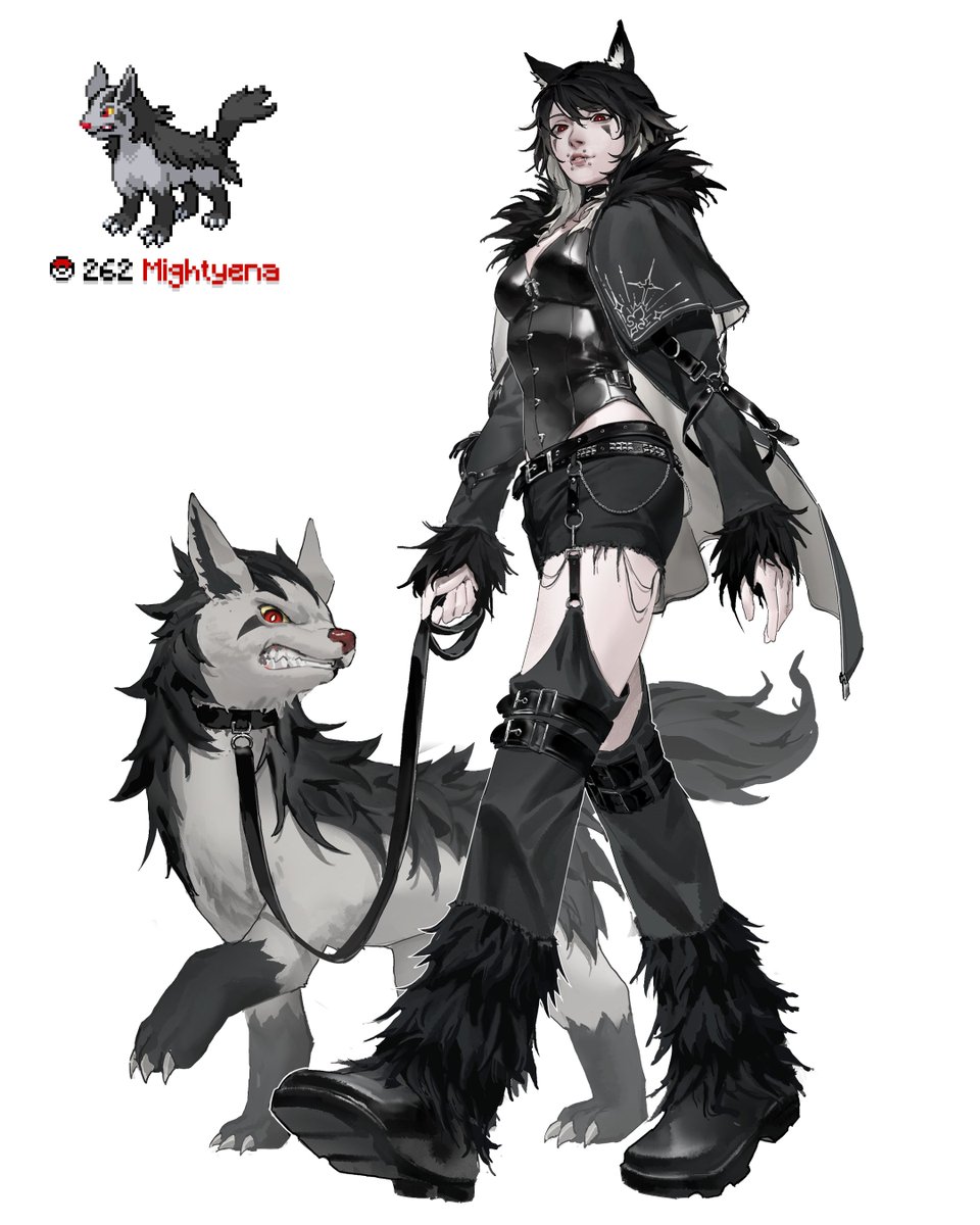 Umber_Art's tweet image. Mightyena 🐺🖤