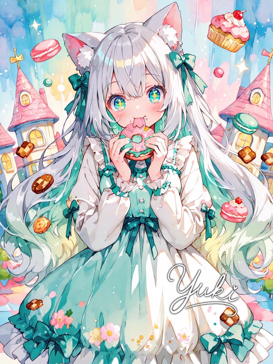 おはようございます☀

昨日の夢の続き…🍭
お菓子に囲まれた幸せな…
夢です🤣

AIイラスト