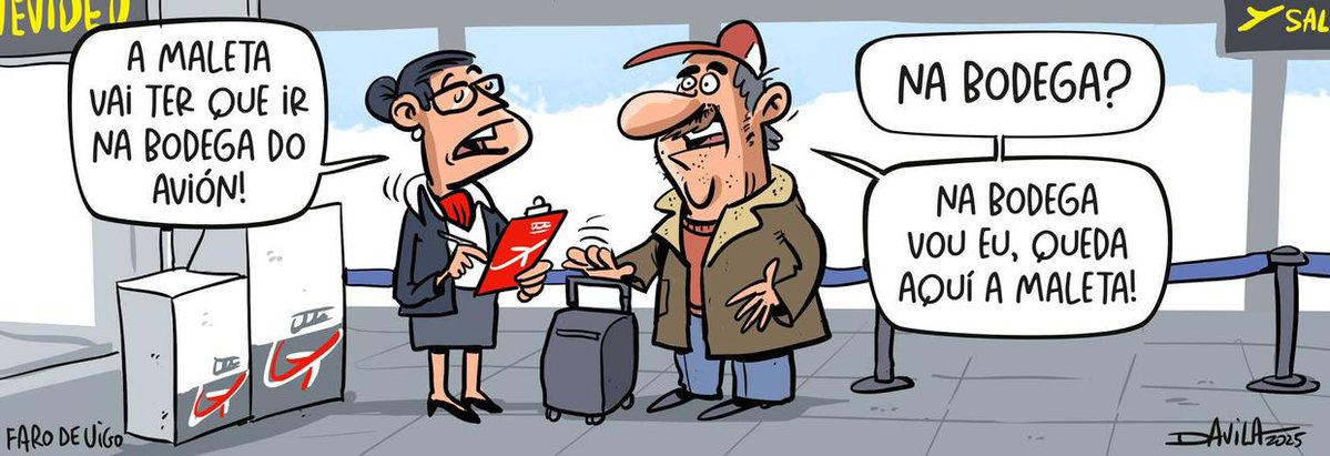 ✈️ Viaxes en avión
#Turismo #Viaxes
#HumorGalego #Davila
🎁 𝐌𝐚́𝐢𝐬 𝐡𝐮𝐦𝐨𝐫 𝐞𝐧 𝗜𝗡𝗦𝗧𝗔𝗚𝗥𝗔𝗠