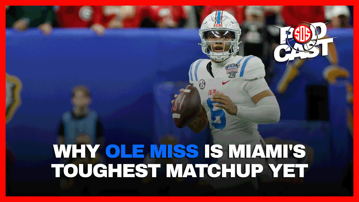 TheSDSPod's tweet photo. New pod! Semifinal pod!

🏈 @MichaelLKatz on Ole Miss' wild postseason run
🏈 Why Trinidad Chambliss is the right QB to navigate Miami's defense
🏈 Does Dan Lanning get IU revenge?
🏈 Making sense of the SEC's dreadful postseason
😎 Lad of the Week

Watch: https://t.co/S1vEPr6sI3 https://t.co/kwsmu0LCLM