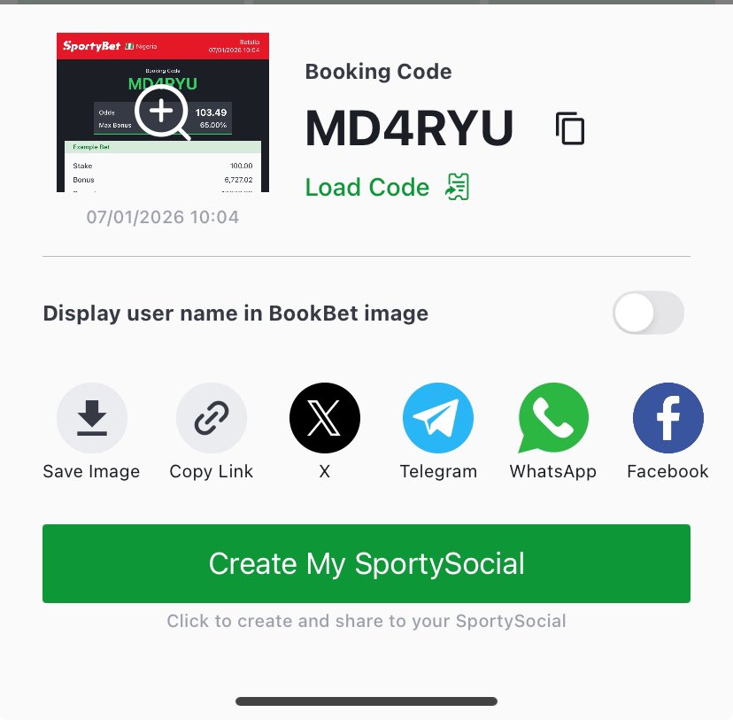 blunttips's tweet photo. Sharp ๐ฏ odds on sportybet โป๏ธโป๏ธโป๏ธ
MD4RYU
Edit | Bet responsibly ๐
Green luck ๐
#mavo #athleticobilbao #ezege #danielregha #wizkid #trump #maduro #Venezuela https://t.co/S94e8HNgKP