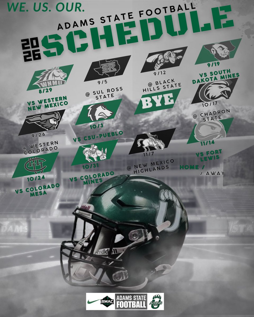 Adams State Football tweet media