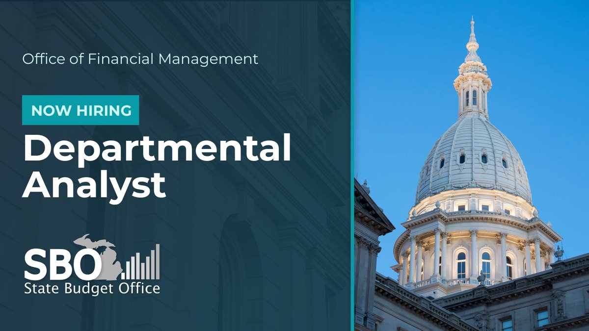 We’re hiring! The Office of Financial Management within SBO is seeking a Departmental Analyst to help support Michigan’s statewide payroll and financial systems. Learn more and apply: bit.ly/4qHqypE