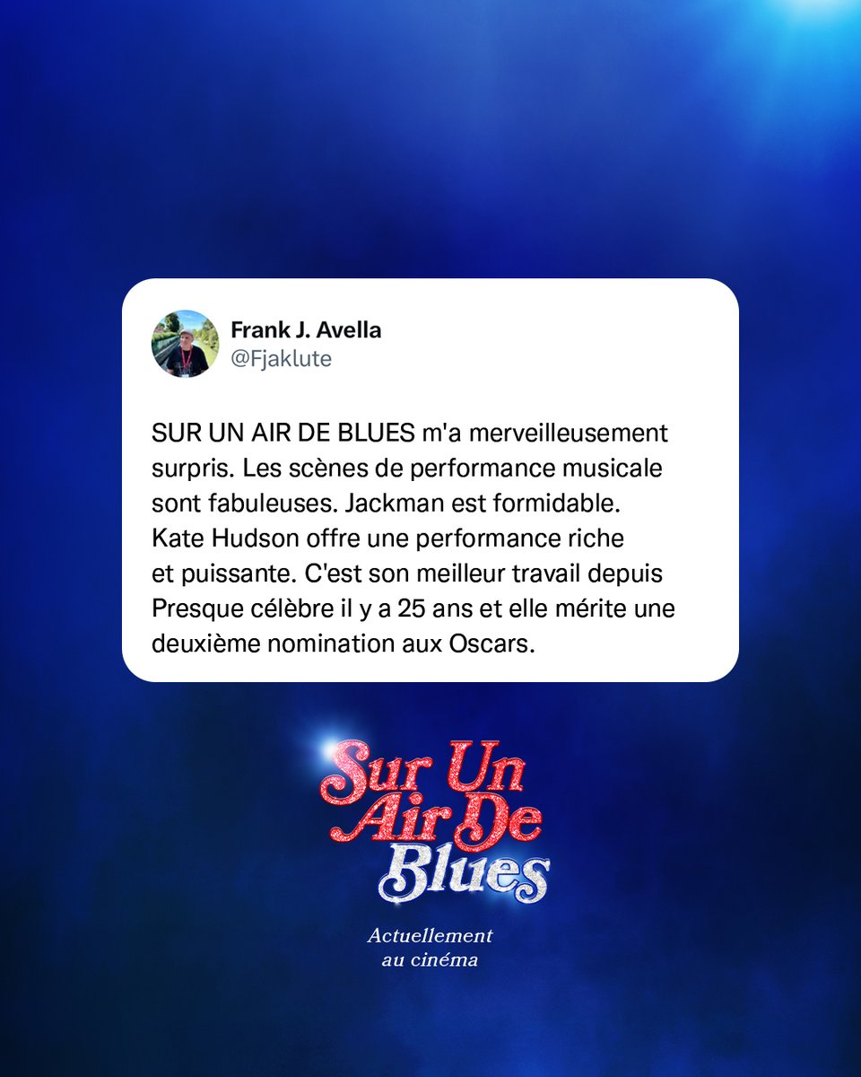 FocusFeaturesFR's tweet image. Le public est unanime ! Sur un air de blues est actuellement au cinéma. #SurUnAirDeBlues