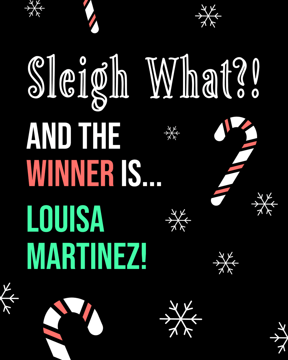 PistachioNotts's tweet photo. Before we all completely forget about Crimbo, it's time to announce our Sleigh What!? winner!

🥁..... CONGRATS LOUISA! (We'll be in touch 😘)

Thank you so much to everyone who had a little fun with us in December, we hope it made you smile 🥰

#Winner #ChristmasCompetition https://t.co/thHsAEjIE9