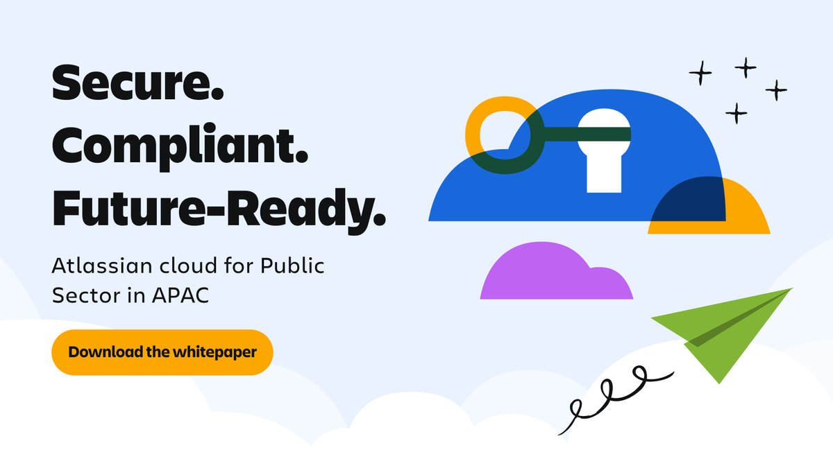 Atlassian cloud - in partnership with AWS - is IRAP-compliant . Now you can confidently adopt secure, resilient, and future-ready systems of work.  oal.lu/d6cBR