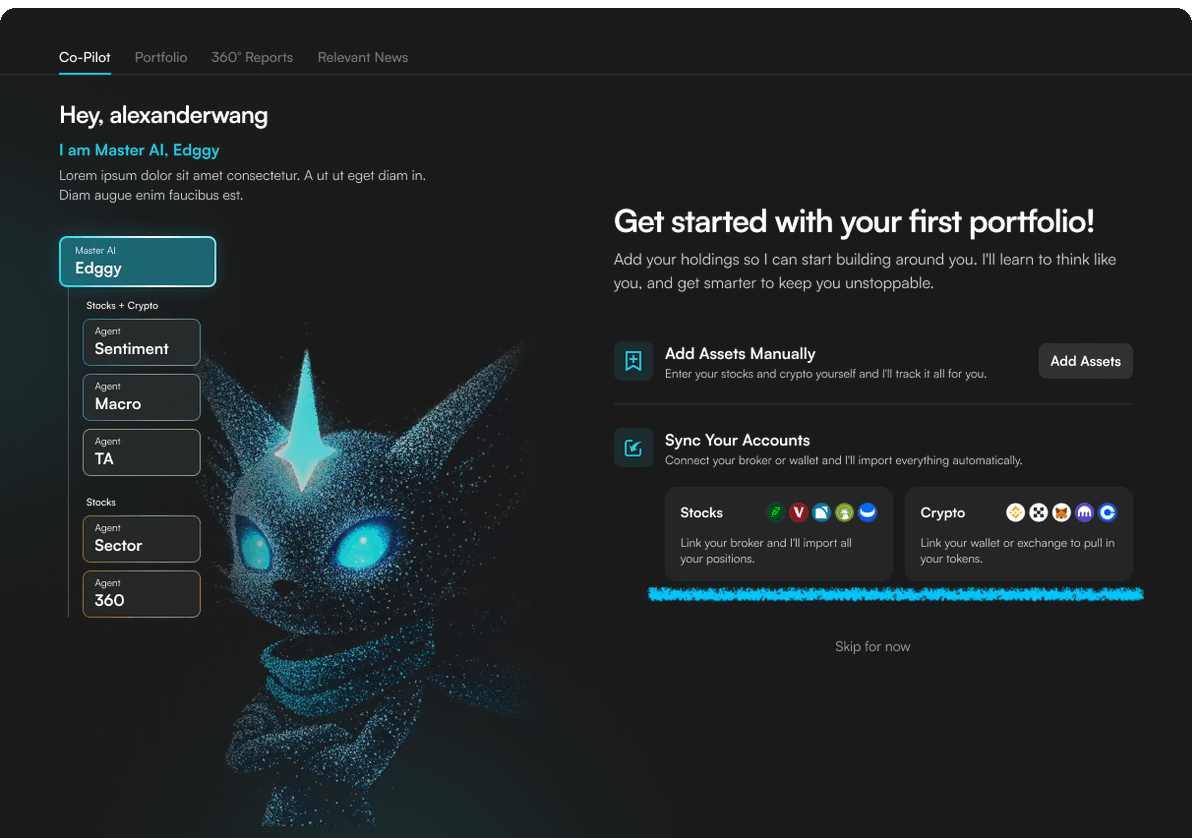 gm tried the AI CIO 🧠 on @EdgenTech this morning. Ran my portfolio through  the 360° report, hit the AI button, got a short, sharp briefing that  flagged a liquidity risk and