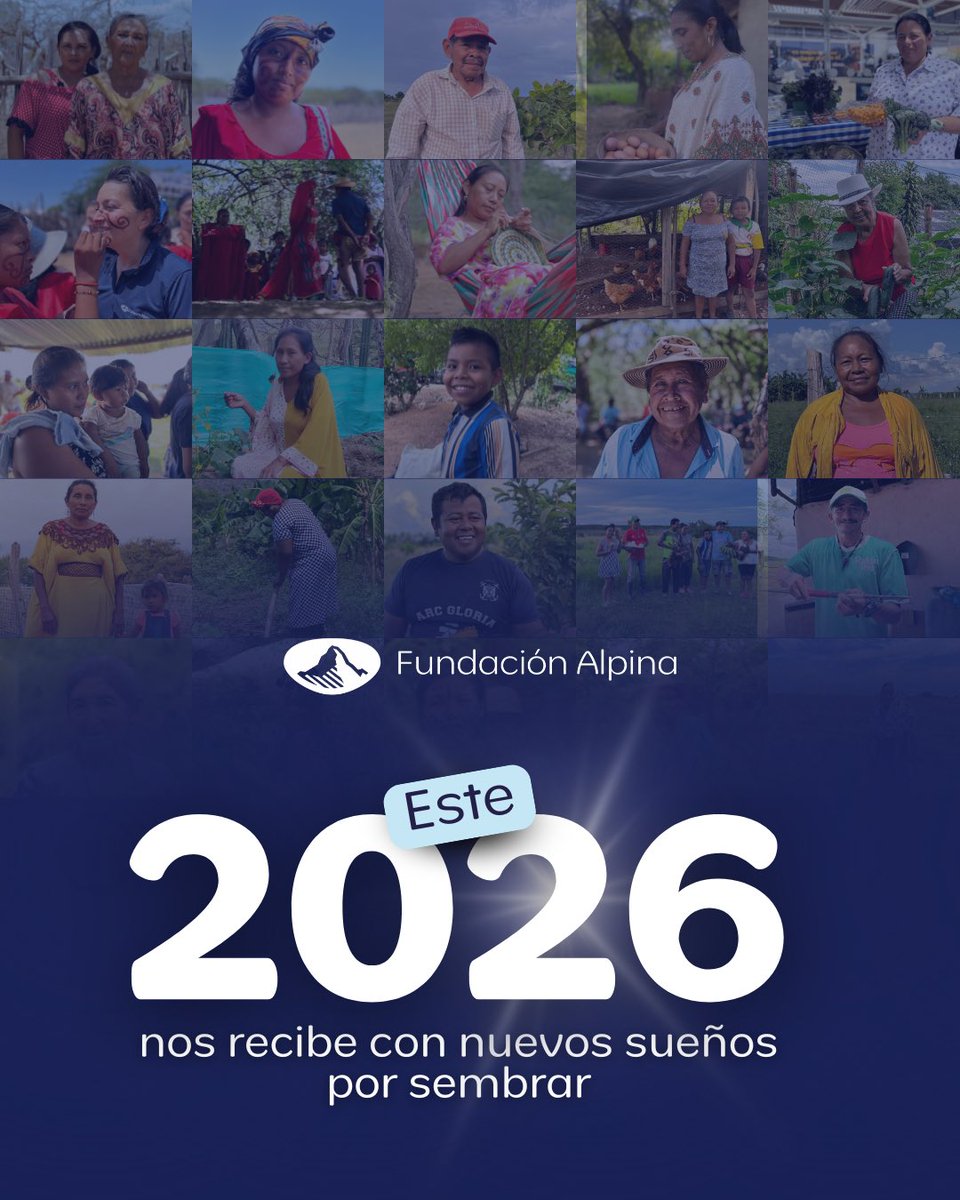 Le damos la bienvenida al 2026 con más propósito y compromiso con la ruralidad colombiana. 

Seguimos caminando junto a las comunidades, sembrando oportunidades y construyendo futuro desde los territorios.

👉 fundacionalpina.org

#Bienvenido2026 #FundaciónAlpina