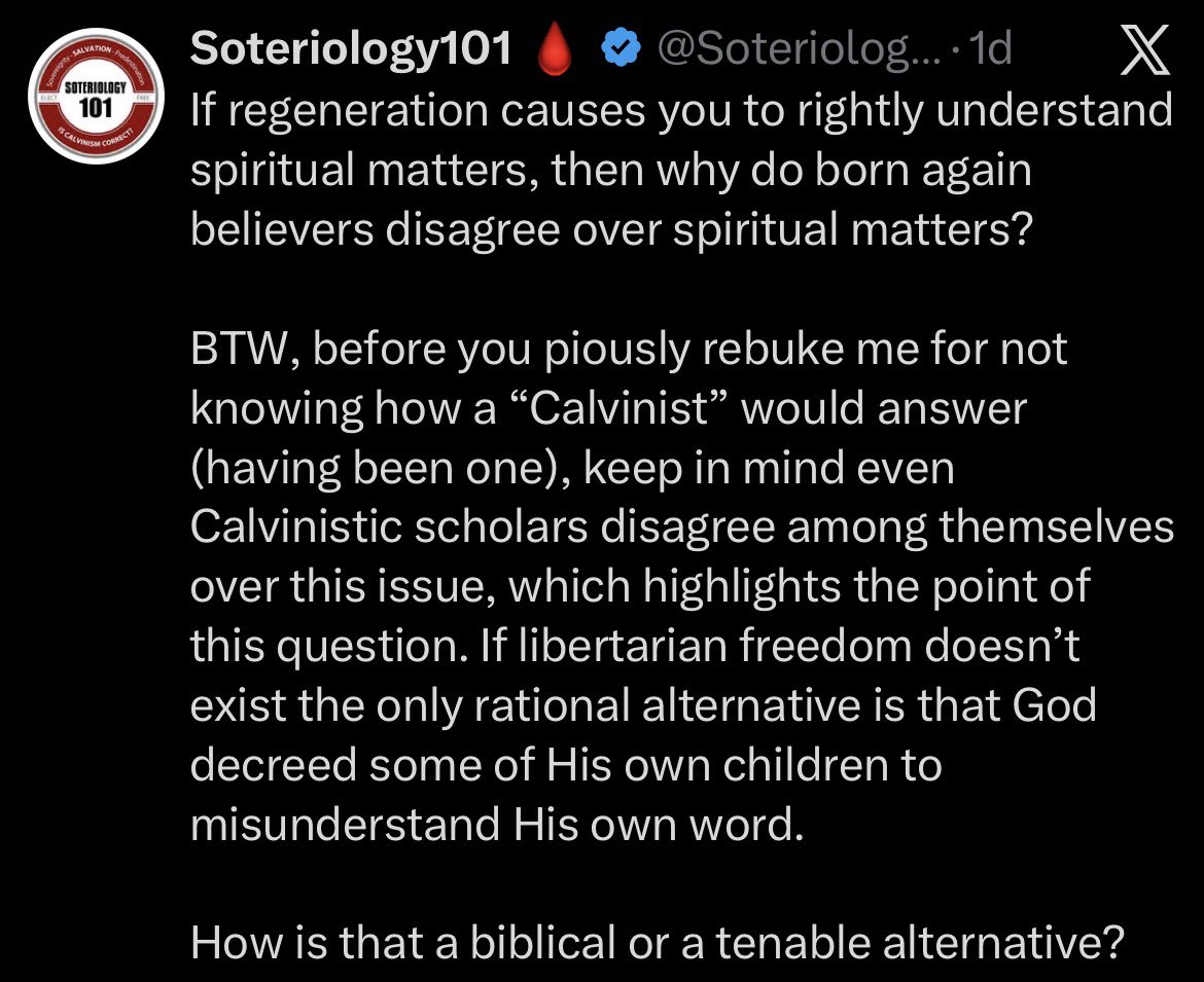 _KyleBerry's tweet image. Answer: sanctification is a process, Hebrews 10:14, which includes a persons knowledge of spiritual matters. So someone who has a more proper understanding of God would be more sanctified than a person that does not. That’s how a Christian would answer. “Rightly understanding…