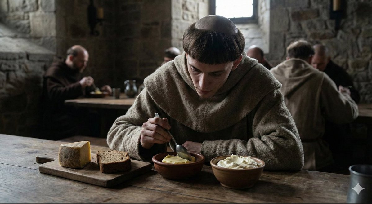 DomMinier's tweet image. Une certaine austérité dans le vie du moine....