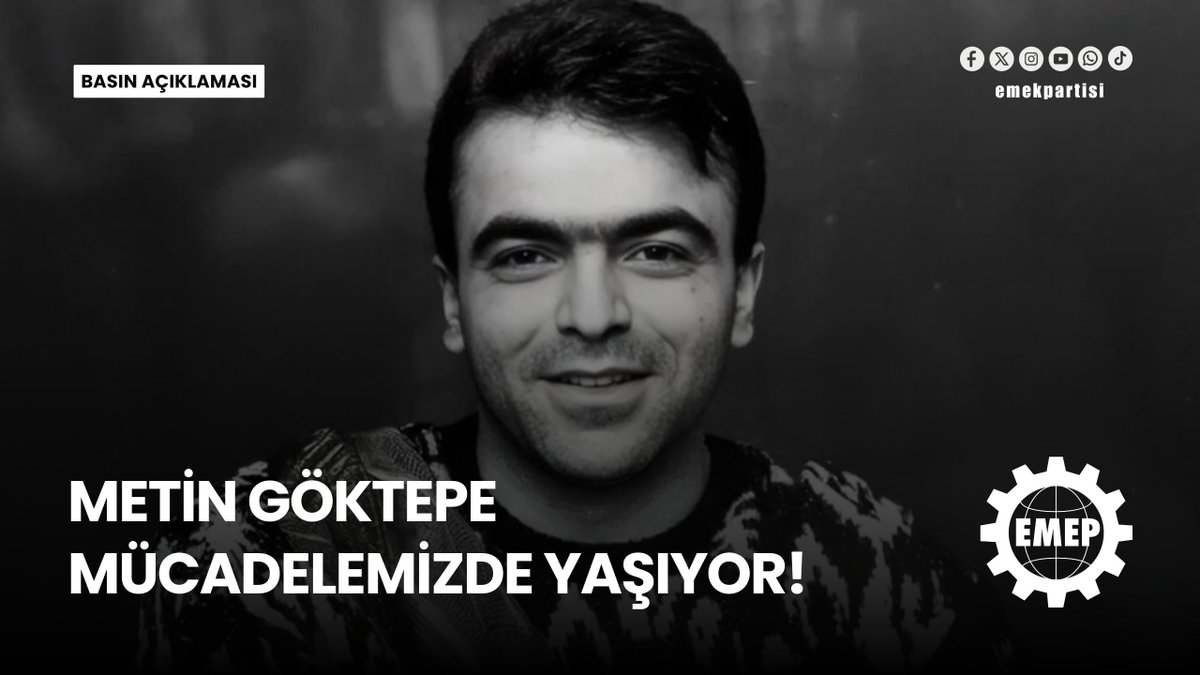 METİN GÖKTEPE MÜCADELEMİZDE YAŞIYOR!

Evrensel Gazetesi Muhabiri Metin Göktepe’nin, Ümraniye Cezaevi'nde öldürülen iki devrimci tutuklunun Alibeyköy’deki cenaze törenini izlerken 8 Ocak 1996 günü polislerce gözaltına alınıp, götürüldüğü Eyüp Kapalı Spor Salonu’nda dövülerek