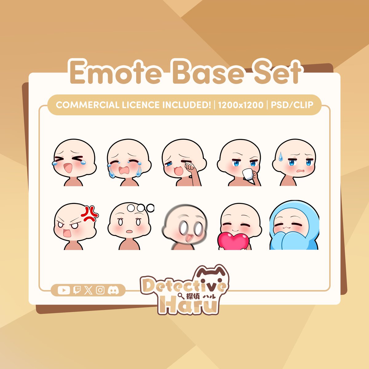 Its finished! Here's my emote template pack I've been working on for a while, I think it came out well! Every sale helps to fuel my debut hopefully around 20th of Feb! #Vtuber #ENVtuber  detectiveharusstuff.etsy.com/au/listing/443…