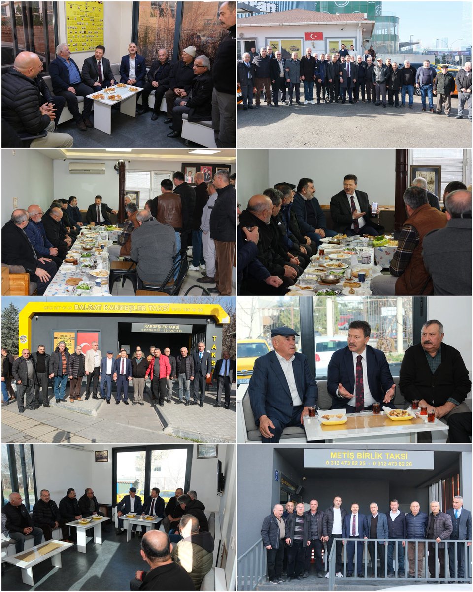 MehmetYiginer's tweet image. Armada Şenol, Ulusoy, Balgat Kardeşler, Metiş Birlik ve Dostlar Taksi duraklarımızı ziyaret ederek, esnaf kardeşlerimizle bir araya geldik.

Ziyaretlerimizde; esnaflarımızın talep ve beklentilerini dinlerken, korsan taşımacılıkla mücadele, aplikasyon çalışmaları ve vergi…