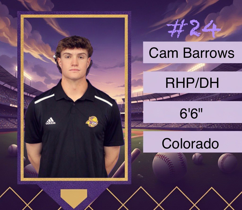 GoConqsBB's tweet photo. #️⃣2️⃣4️⃣ Cam Barrows is next up for the CONQS!
That means we're only 24 days away from Opening Day! https://t.co/QlyzpjQmL5