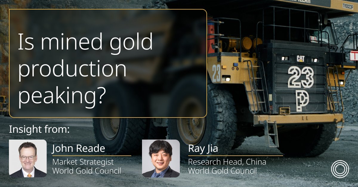 GOLDCOUNCIL's tweet image. Gold production reached 2,717 tonnes in the first three quarters of 2025, a 16t increase year-on-year, despite record prices. This raises critical questions. Read the full analysis and insights by John Reade and Ray Jia, on Goldhub.