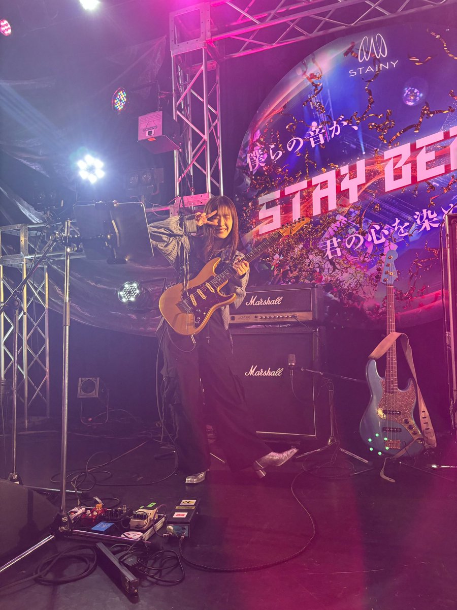 STAiNY ワンマンLIVE 
@ 恵比寿LIQUID ROOMにてギターで参加させていただきました🎸✨
全曲楽しかった！！！
ありがとうございました✨

スタジオリハの時からメンバーのみんなが後ろ向いて目が合うとにニコッとしてくれてて、いつもキュンキュンしてた🥰🫶🏻
5周年おめでとうございます🎉

#ステイニー