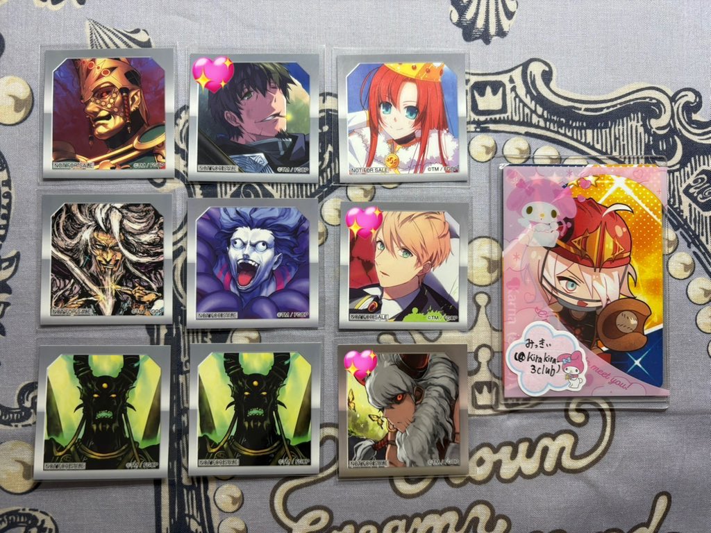 交換 譲渡】FGO 最終再臨展 来場者特典 選択画面風ステッカー 《譲