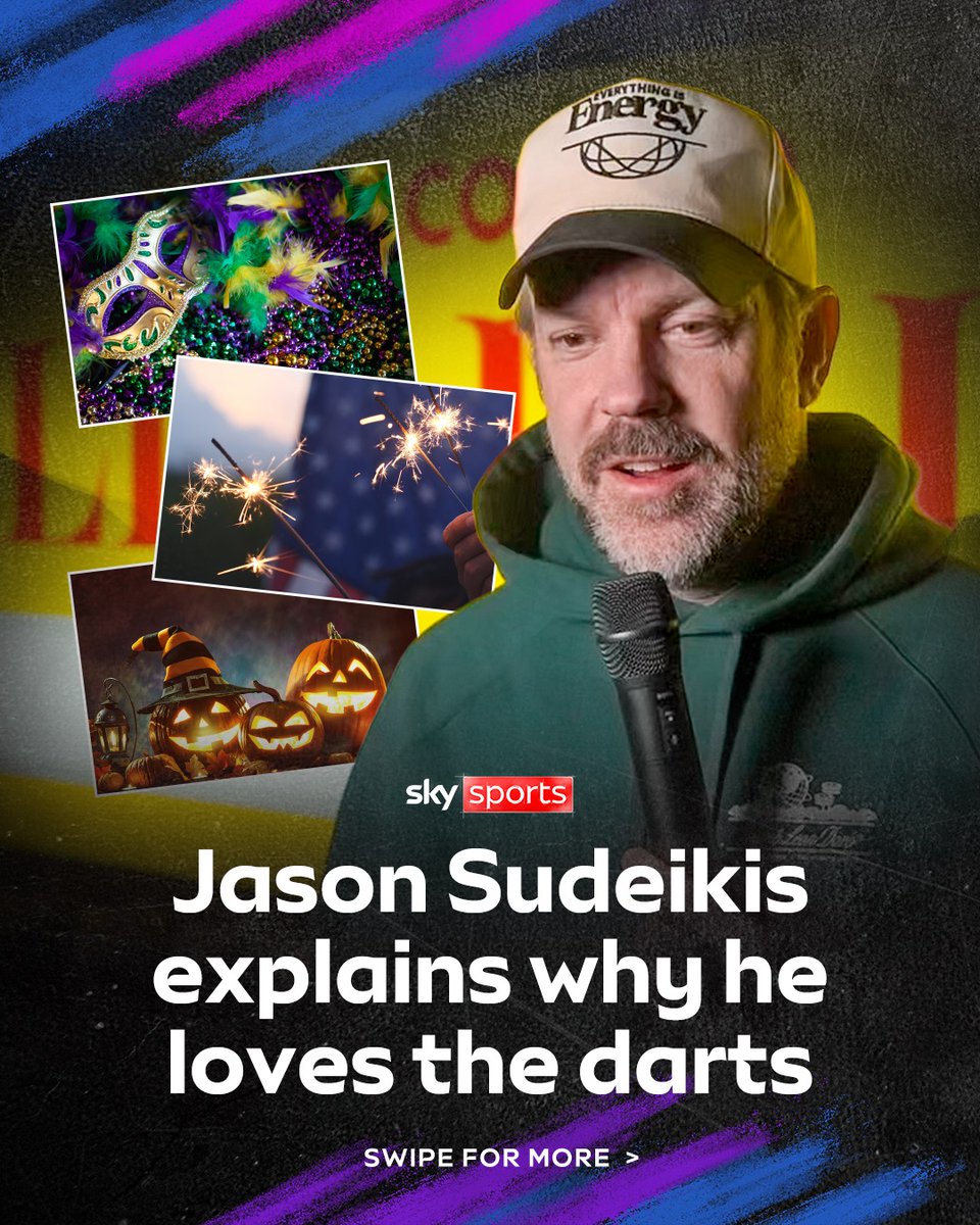 SudeikisNews's tweet image. 📹 | jason sudeikis at the 2026 world darts champions last week [via skysports on ig]