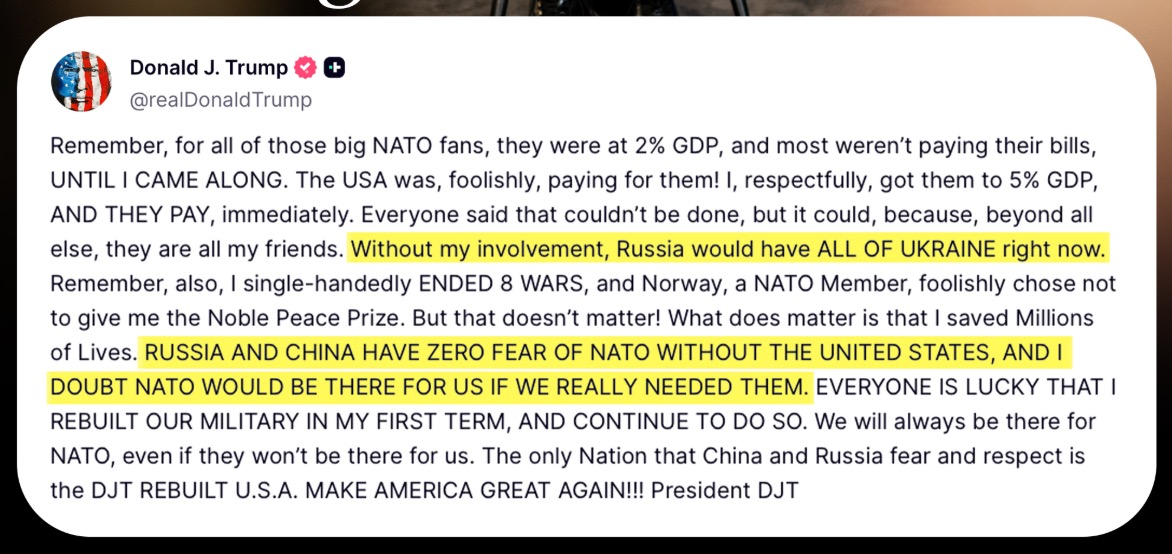 JulianRoepcke's tweet image. Donald Trump claims that his halt to weapons supplies to Ukraine prevented Russia from capturing the entire country. After Joe Biden provided $119 billion in military aid to Ukraine, Trump stopped all funding in January 2025 and only delivered what had already been paid for by…