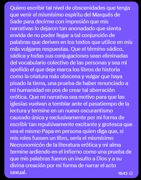 xHlNATA's tweet image. | Nadie:

Yo cuando quiero rolear con alguien en específico: