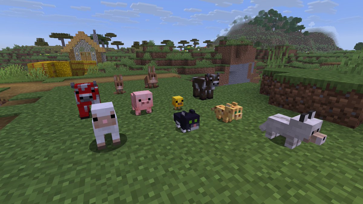 BRMinecraftWiki's tweet image. 🚨 Os filhotes de mobs agora têm modelos próprios na snapshot mais recente do Minecraft!

Veja a comparação abaixo: