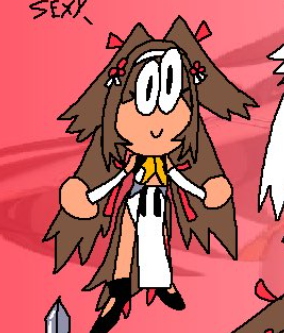 MrOceOfficial's tweet image. can you make a funny gag on where shes wearing a rice farmer hat and a huge bucktooth in your art style