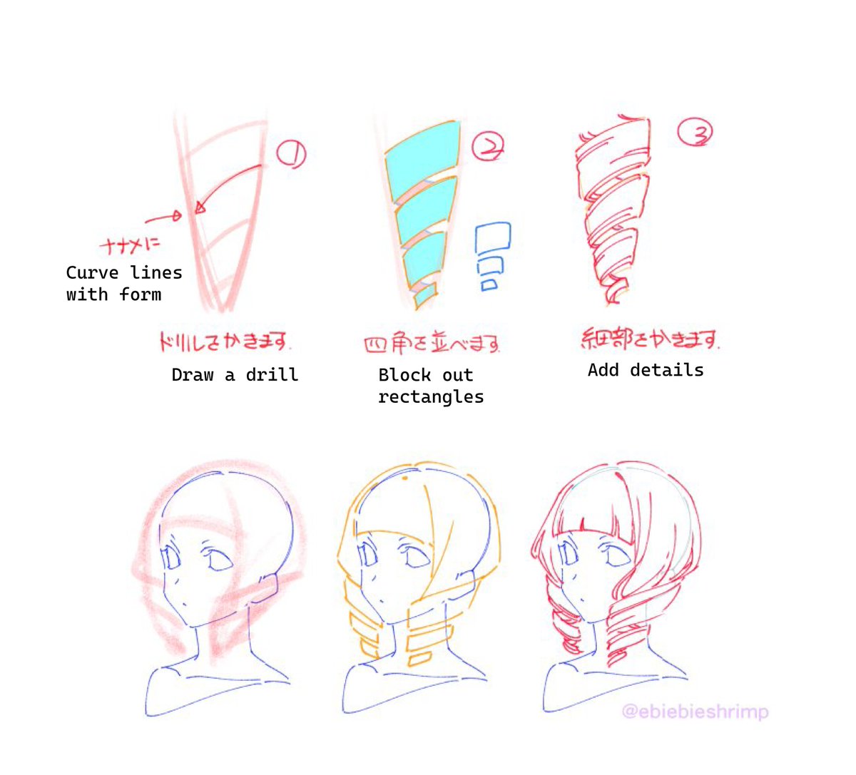 Tips for drawing curly anime hair
by <a href="/ebiebieshrimp/">朱里/shuri</a>