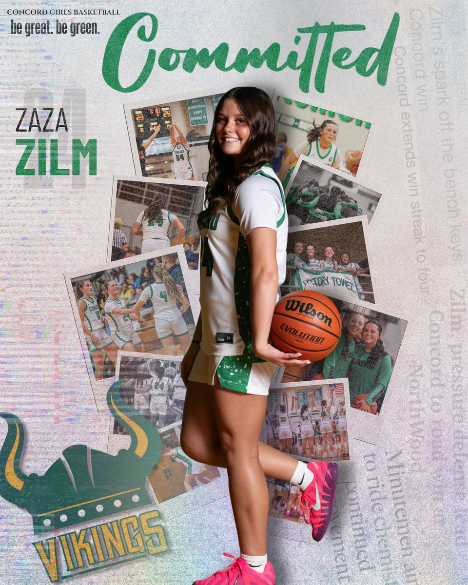 LadyMinutemen's tweet image. Congratulations to Concord Senior Zaza Zilm on her commitment to continue her academic and athletic careers at Glen Oaks Community College!

#BeGreatBeGreen