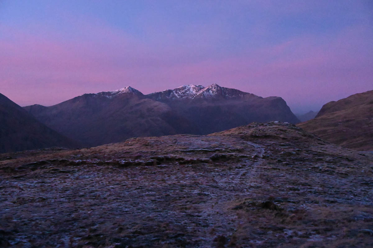 Spurtle284's tweet image. North Glen Coe ridge from Altnafeadh. 28th December 2025 
kinleyhazel.wordpress.com/2025/12/28/nor…
