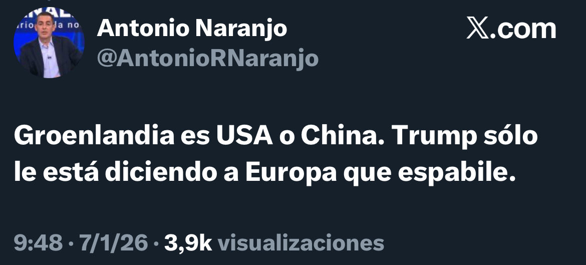 Igual que apoyaban a Hitler o Franco diciendo que “es que si no viene el comunismo”, ahora apoyan que Trump invada todo el planeta porque “o lo hace Trump o lo hacen los chinos”. 

Los argumentos del fascismo nunca han cambiado.