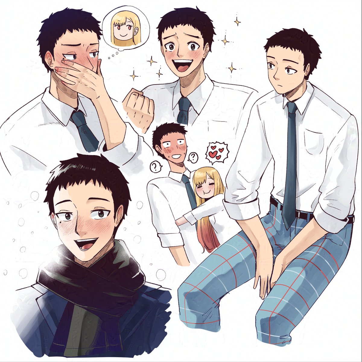 wanderjegson's tweet image. I really love Gojo from My Dress-Up Darling