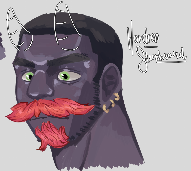 notthatspec's tweet photo. painting study of Hordren < 3 https://t.co/AxbYD6ooij
