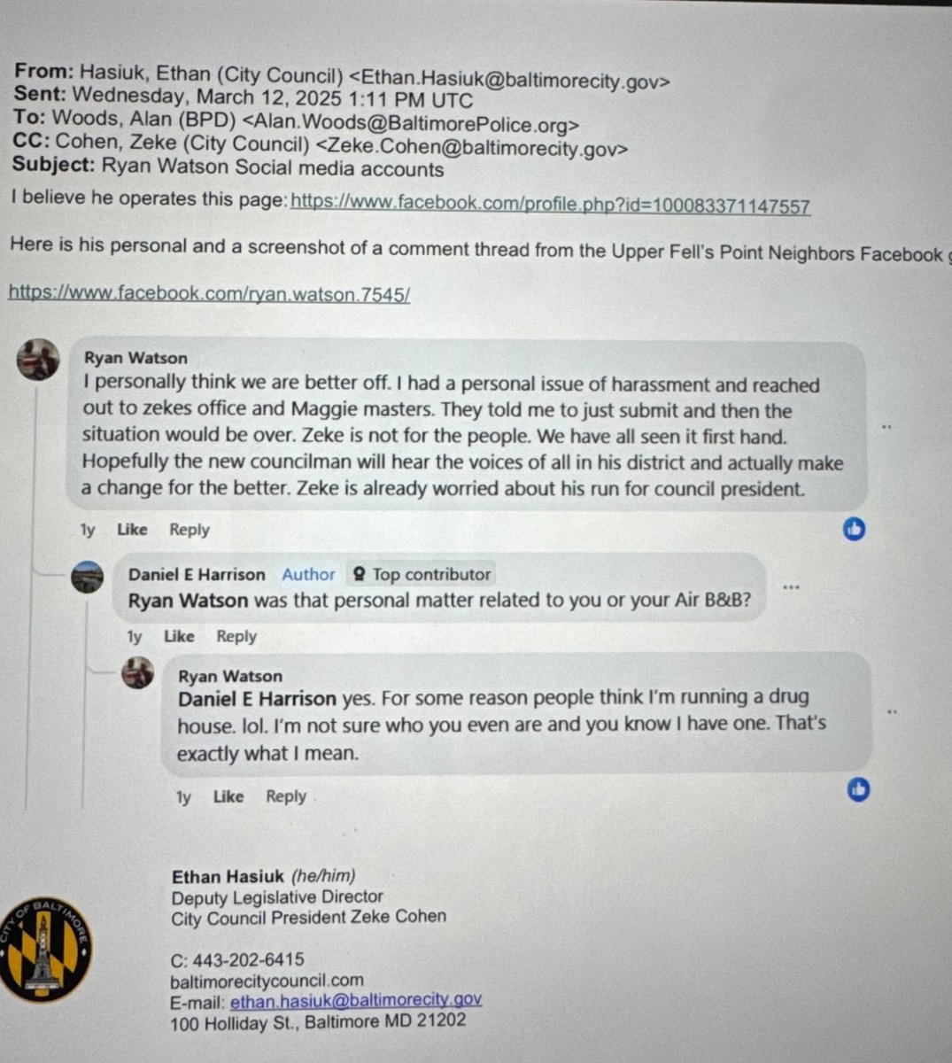 92WATTS's tweet photo. @Zeke_Cohen @MayorBMScott @ivanjbates @BaltimoreMONSE @BaltimorePolice This is who Zeke cohen is. A corrupt politician. https://t.co/pzLKfBeXQ9