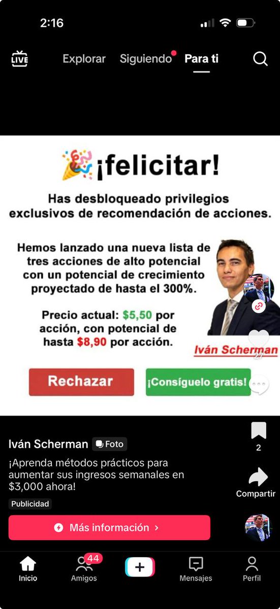 Amigos, no sean truchos, no usen mi nombre e imagen para estafar. Búsquense una actividad honesta que en la vida todo vuelve. Recuerden, yo no vendo cursos, ni señales, ni uso Telegram ni Tik Tok, sólo trabajo para <a href="/Scitechinvest/">SciTech Investments</a> (uno de los mejores Hedge Funds del mundo) cuyo