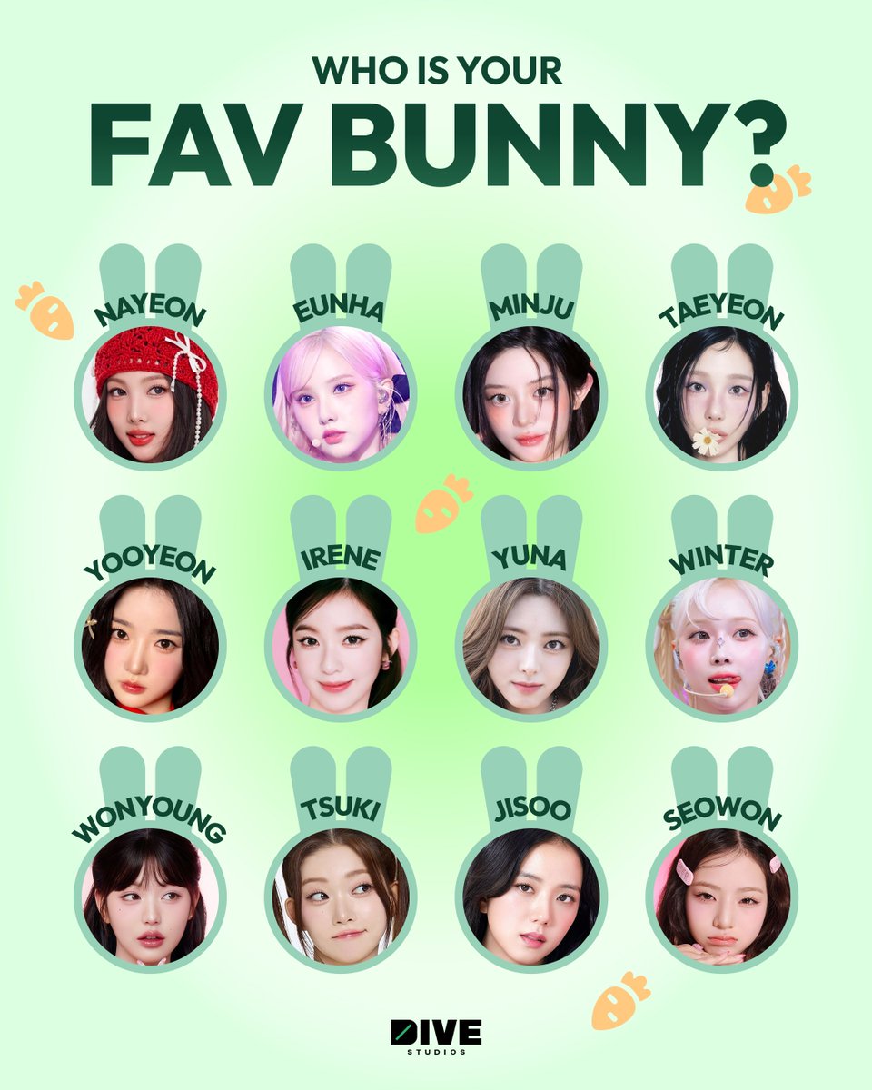 thedivestudios's tweet image. Who's your fav bunny!? 🐰 💓 

#kpop #DIVEStudios