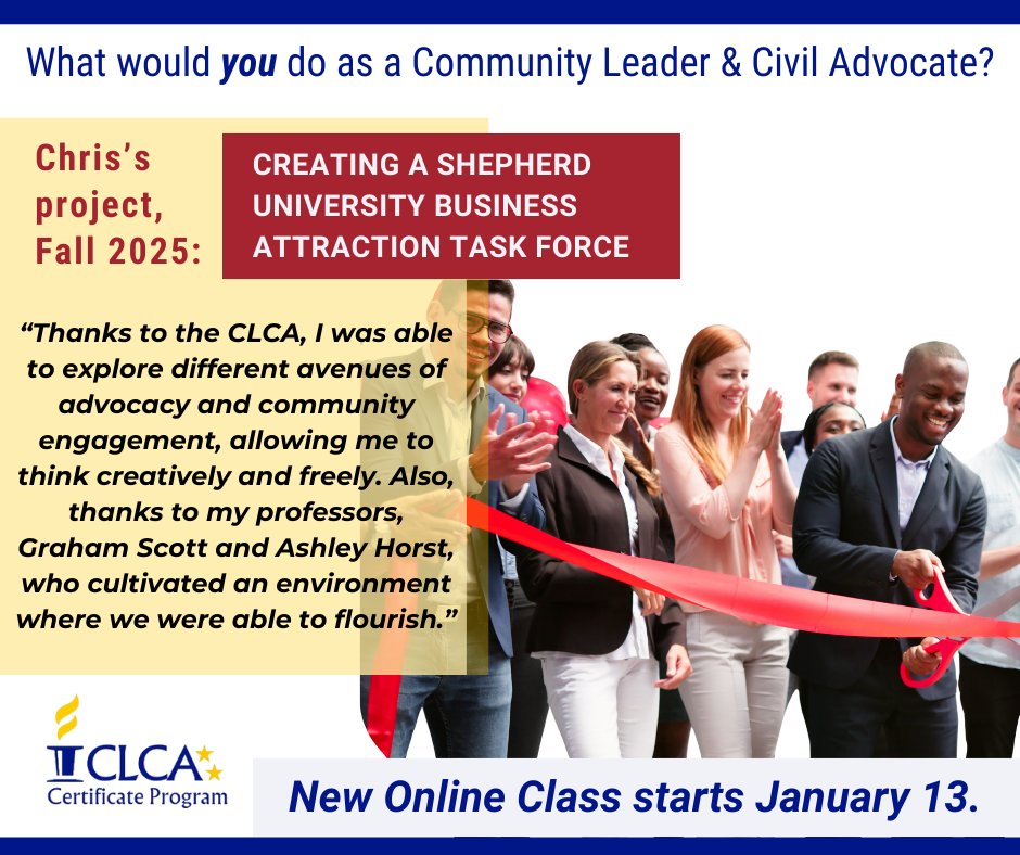 What would YOU do as a Community Leader and Civil Advocate?  New Online Class begins on January 13th. StubblefieldInstitute.org