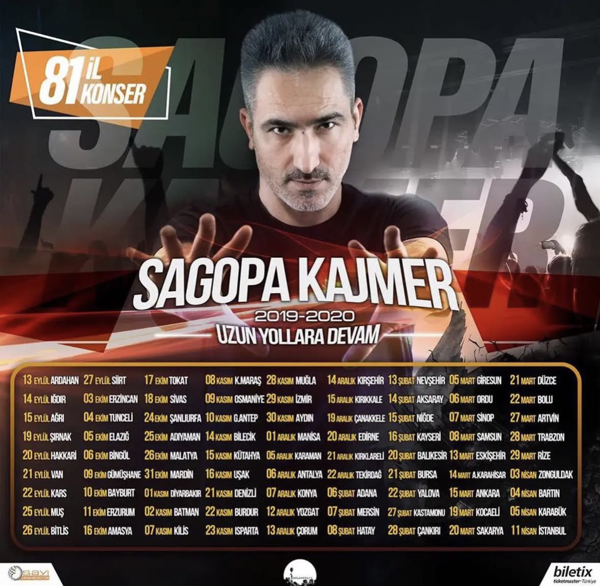 ilkerseverr's tweet photo. 6 sene evvel 81 ilde konser veren ilk sanatçı oldu :)
@Sagopakajmerrap https://t.co/xU4w2KJhbT