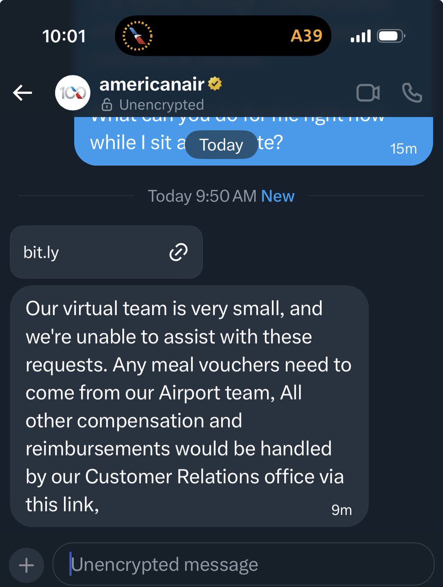 AdamWClarke's tweet photo. @AmericanAir This is absurd. You have all the info. You could connect me to the right people. You asked me to move to DM so the public wouldn’t see your support teams incompetence. I’ll fill out your form, but DO better @AmericanAir https://t.co/rirr2Vq1yE