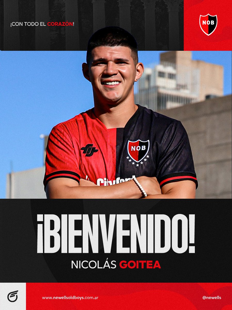 Newells's tweet image. Nicolás Goitea es nuevo jugador leproso 

El defensor firmó su contrato por una temporada y se sumó a los trabajos de preparación en el predio.

¡Con todo! 💪🏼🔴⚫️

newellsoldboys.com.ar/nicolas-goitea…