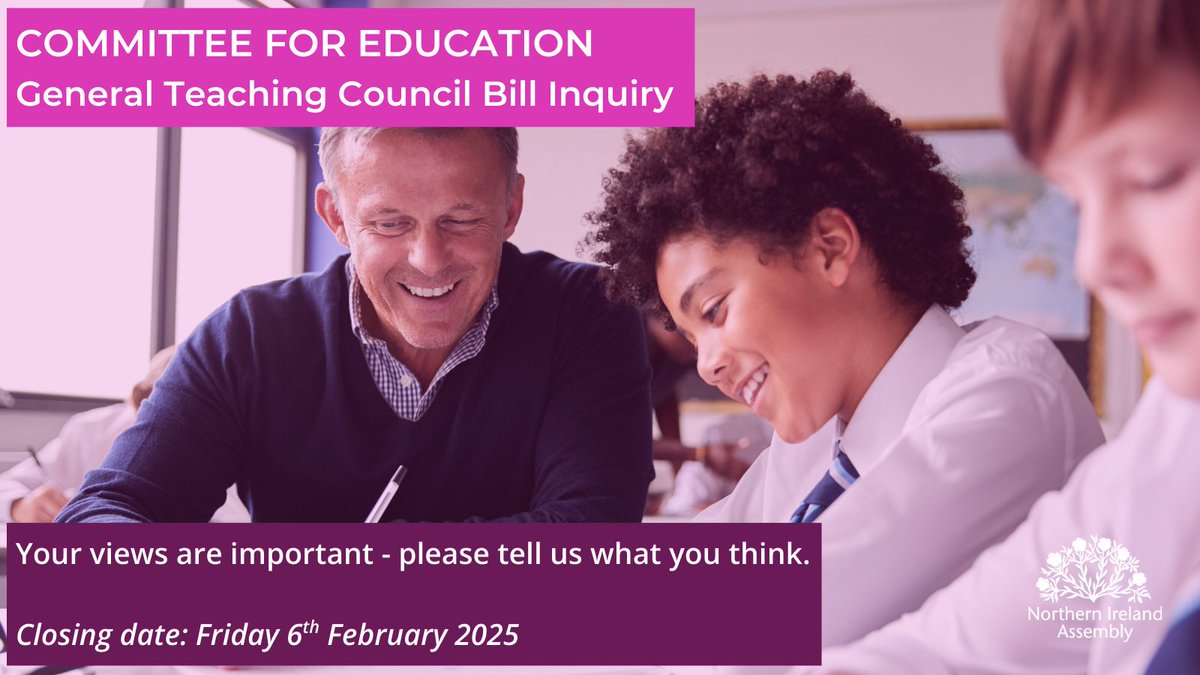 Northern Ireland Assembly Committee for Education tweet media