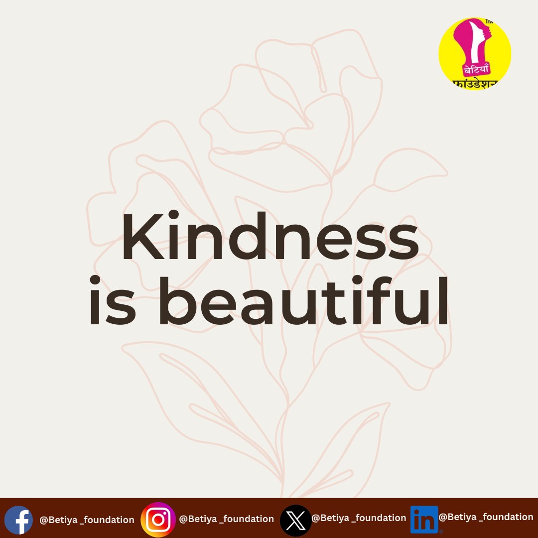 In a world that can be harsh,
kindness is beautiful. 🤍✨