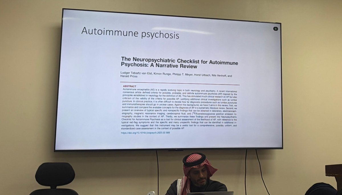 Neurology Department session highlight:

A high-yield and insightful session on Paraneoplastic Syndromes, Autoimmune Neurological Disorders, and Neurological Complications of Checkpoint Inhibitors by Dr. Faisal Althekair (<a href="/FaisalAlthekair/">Faisal Althekair</a>). 

Packed with clear clinical pearls,