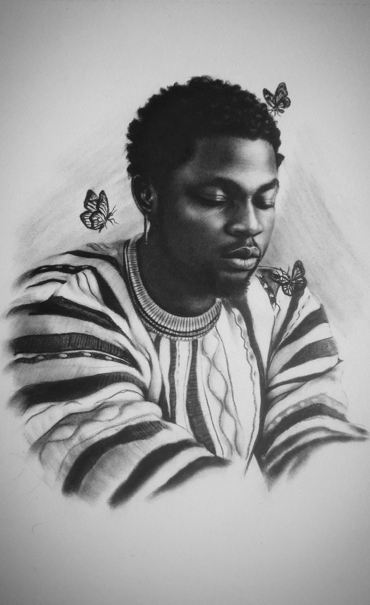 I drew Omah lay with charcoal
