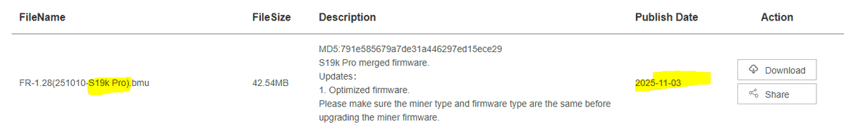 altair_tech's tweet photo. 🚨Attention Bitcoin Miners!

🔍The firmware 'update' we first spotted on the Antminer S21 XP is now rolling out to other models, including the S19k Pro, S21 & S21 Pro.

⚠️Once installed, it disables the control board's microUSB port – severely complicating aftermarket firmware installs and board recovery.

🛑Do not update unless it's necessary!