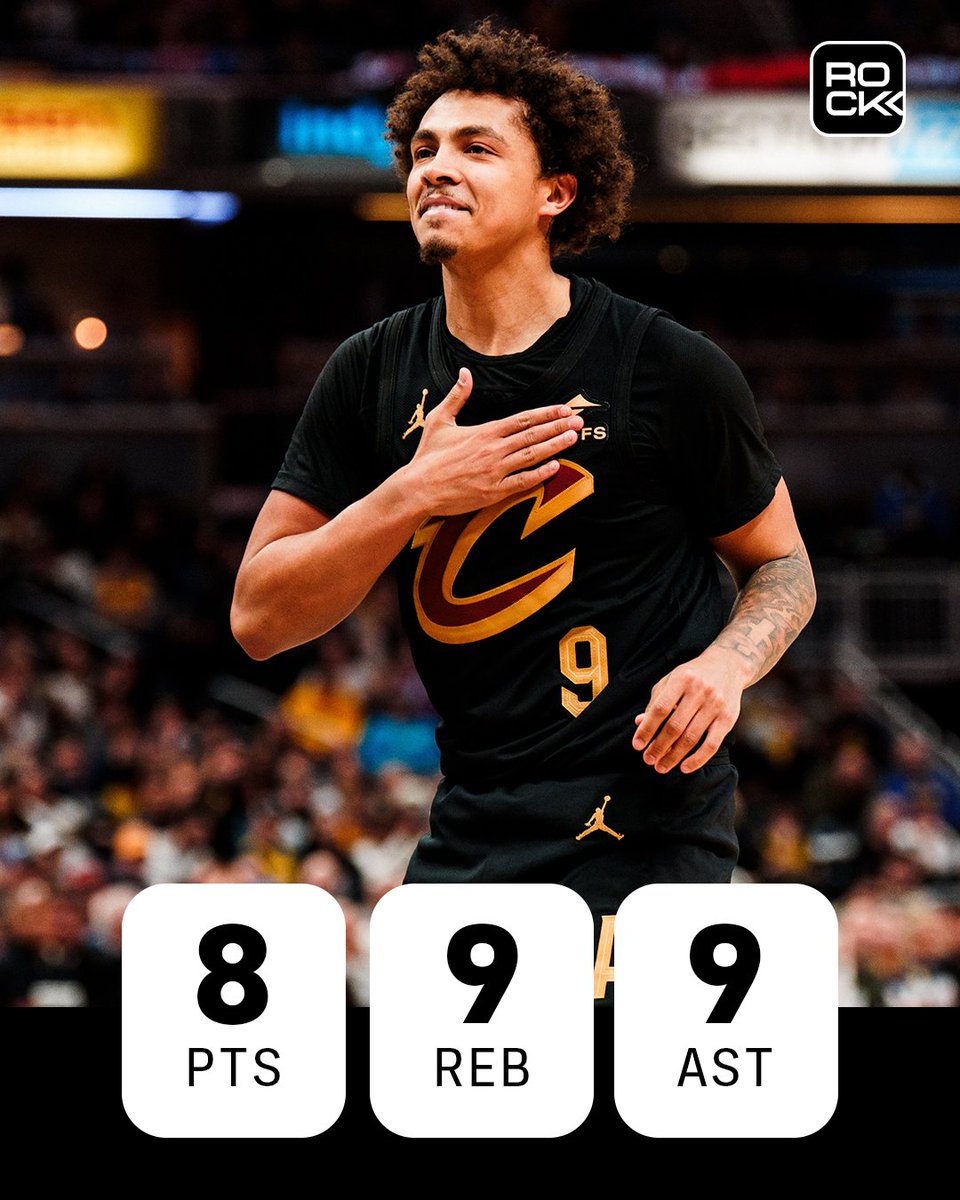 watchrocksports's tweet image. All eyes on CP!👀

Craig Porter Jr. is the 4th player in Cavs
history to finish with at least 8 PTS, 9 REB, 9 AST, 3 BLK, and 2 ST

#WatchRockSports