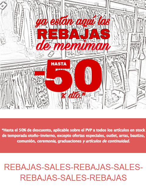 memiman_'s tweet photo. Las REBAJAS más esperadas de @memiman_
Toda la moda infantil y juvenil al mejor precio ¡Te esperamos! #Alcorcón #modainfantil #fashionkids #REBAJAS #SALES #Madrid #Móstoles #Leganés #Getafe #Fuenlabrada #Arroyomolinos #Pozuelo #Boadilla #Majadahonda #LasRozas #Navalcarnero #Pinto https://t.co/0NVfB7S0jU