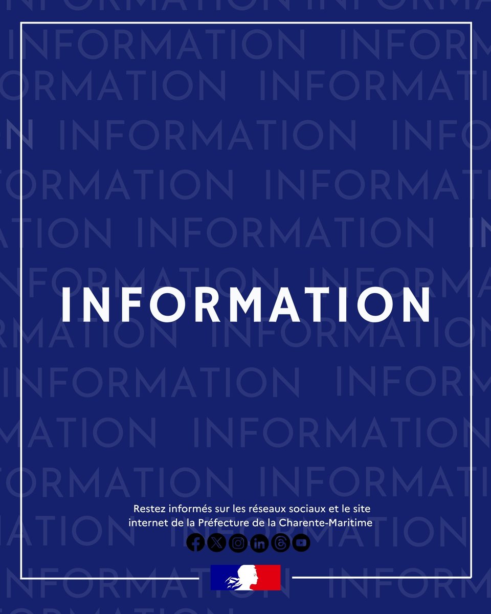 Image de Préfet de la Charente-Maritime - ⚠ #AlerteMétéo | 🟢𝗟𝗘𝗩𝗘́𝗘 𝗗𝗘𝗦 𝗥𝗘𝗦𝗧𝗥𝗜𝗖𝗧𝗜𝗢𝗡𝗦 𝗗𝗘 𝗖𝗜𝗥𝗖𝗨𝗟𝗔𝗧𝗜𝗢𝗡 𝗘𝗡 𝗖𝗛