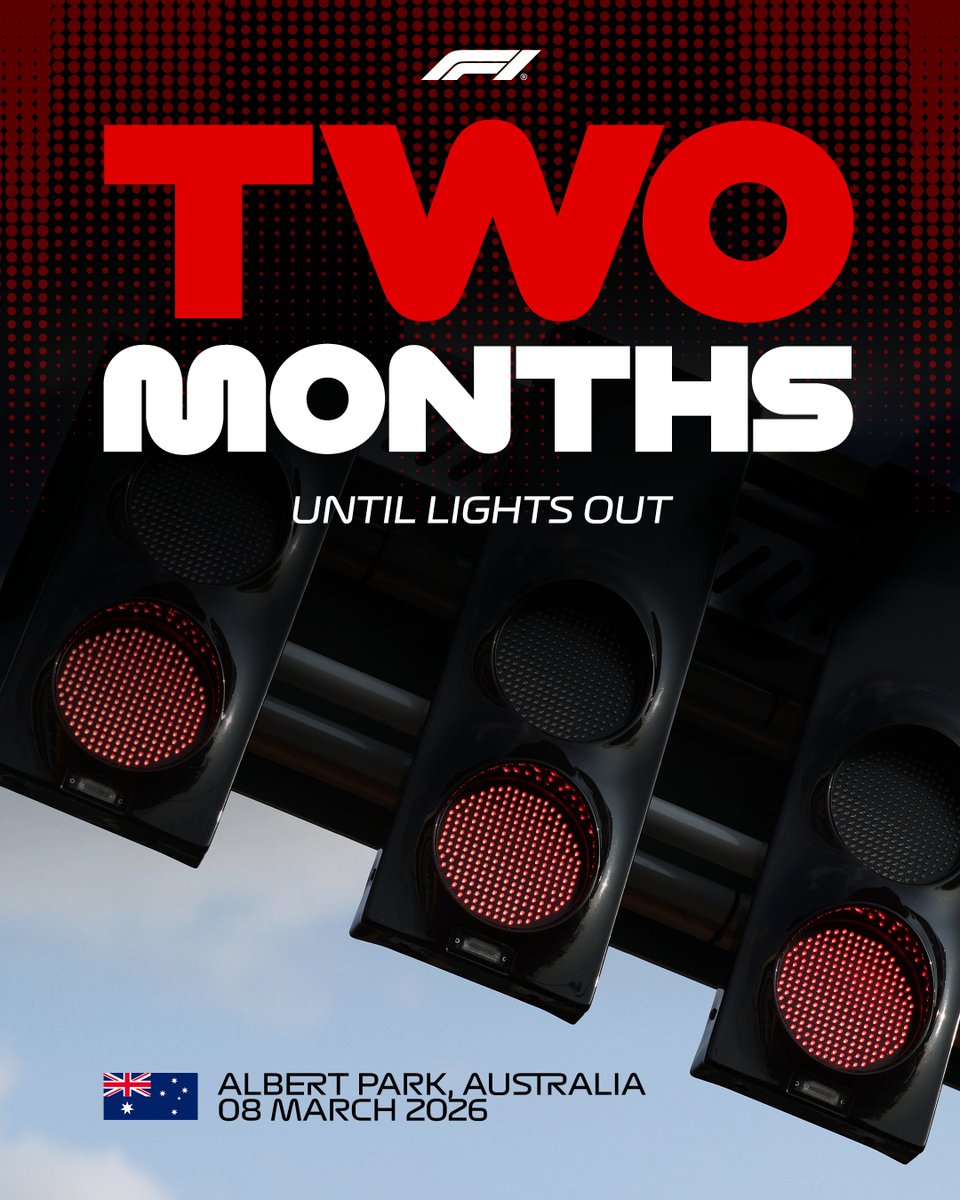 Two Months To Go. 🗓️

We can't wait for the new season to get underway down under! 💪🇦🇺

#F1