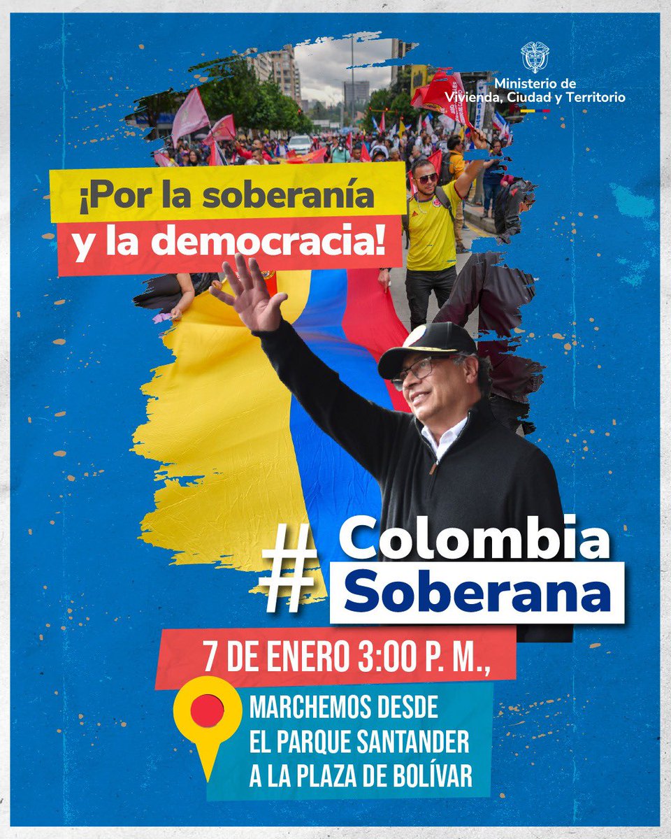 Por la soberanía nacional acompañemos a nuestro presidente <a href="/petrogustavo/">Gustavo Petro</a>. Colombia se respeta!